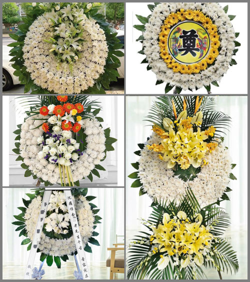 山东济南商河县龙桑寺镇花圈速递